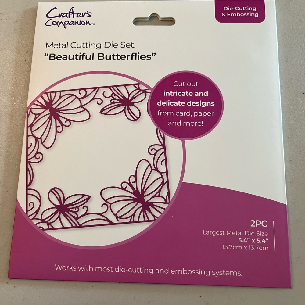 Crafter's Companion Metal Cutting Die Set - Beautiful Butterflies